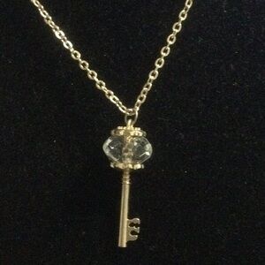Gold Key Pendant Necklace